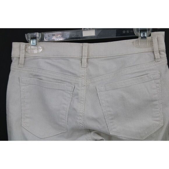 Ann Taylor Loft Modern Skinny Pants Size 24/00 Gray & White Stripe Jeans Nwt - Picture 8 of 10